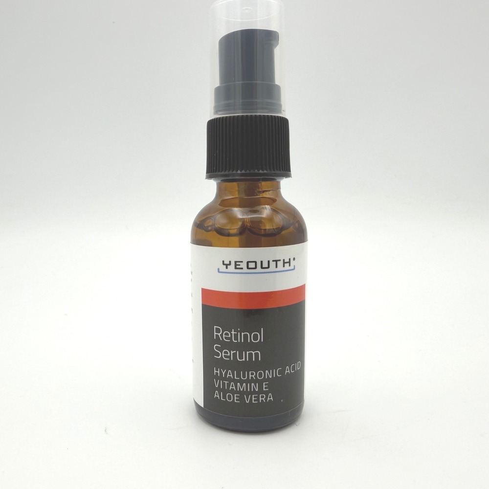 Yeouth Retinol Serum 1 fl oz Brown New Hyaluronic Acid Vitamin E Aloe Vera